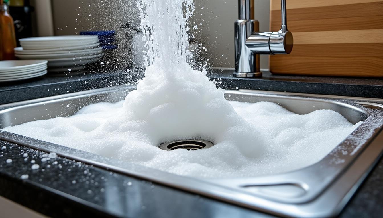 découvrez l'astuce simple et efficace d'un plombier pour déboucher votre évier en utilisant du bicarbonate de soude, une solution naturelle et économique.