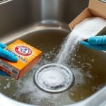 découvrez l'astuce de plombier simple et efficace pour déboucher un évier rapidement en utilisant du bicarbonate de soude, une solution naturelle et économique.