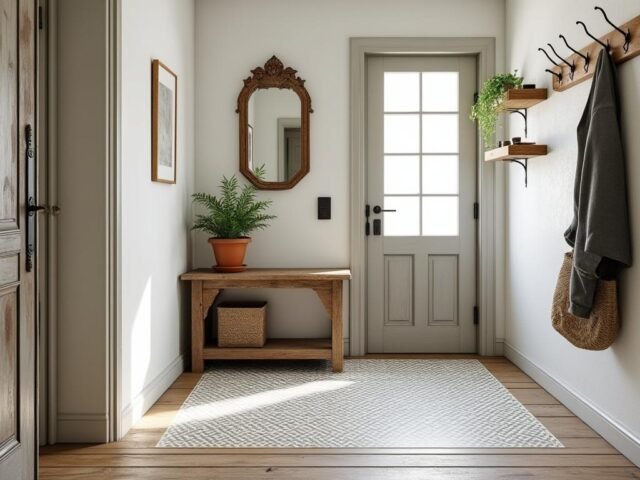 Rénover une entrée étroite de maison ancienne : idées peu coûteuses