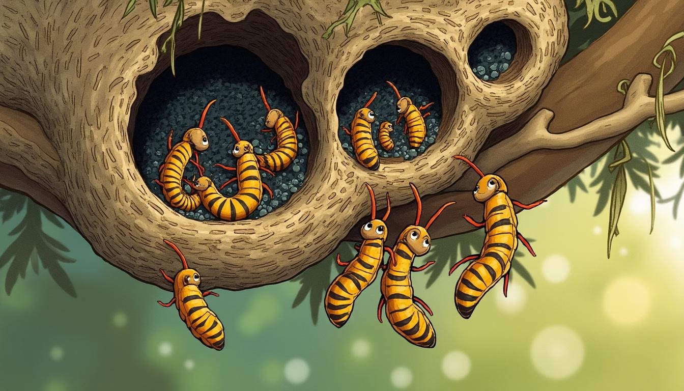 découvrez notre guide visuel complet pour identifier facilement une larve de guêpe, avec des conseils pratiques et des images détaillées.