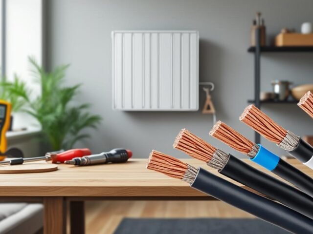 Quelle section de câble choisir pour un radiateur électrique ?