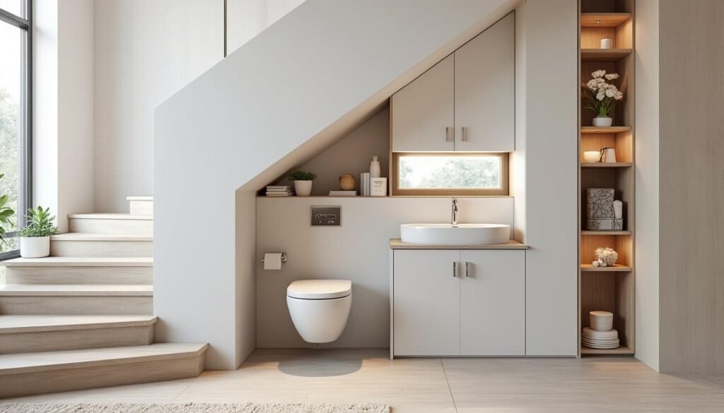découvrez comment aménager des toilettes sous escalier pour optimiser l'espace sans gros travaux. astuces pratiques et idées d'aménagement efficaces.