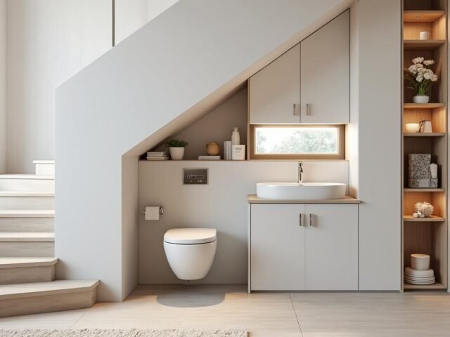 Toilettes sous escalier : comment optimiser l’espace sans tout refaire ?