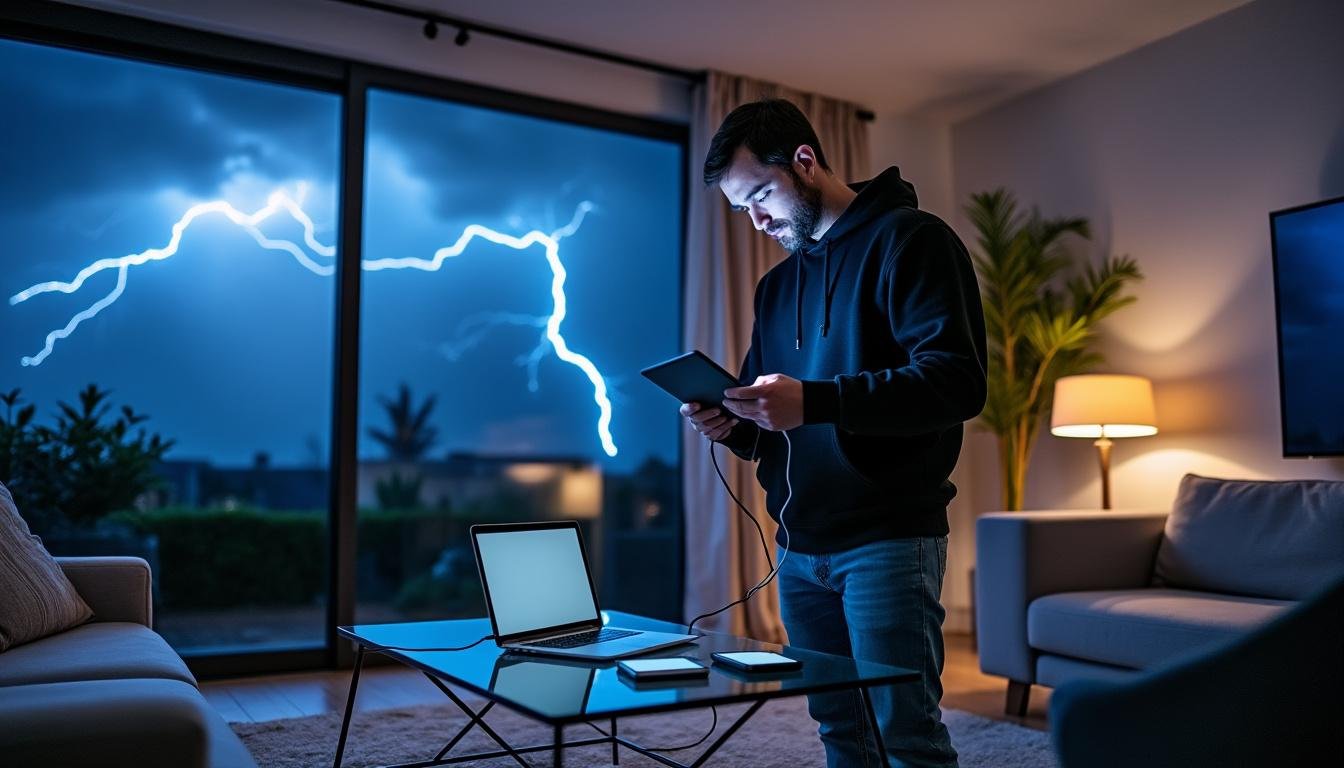 découvrez des astuces simples et efficaces pour protéger vos appareils électroniques lors d’un orage et éviter les dommages causés par la foudre.
