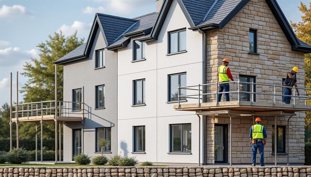 découvrez les avantages et les inconvénients de l'isolation par l'extérieur sur des murs en moellons, ainsi que les conseils pour réussir vos travaux de rénovation énergétique.