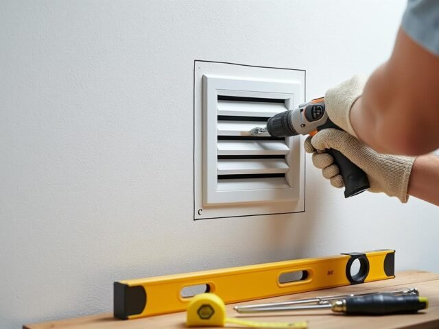 Comment poser une grille d’aération sans fissurer le mur