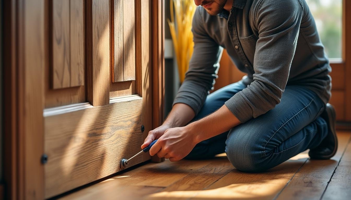 découvrez comment raboter une porte d’entrée qui frotte facilement, sans avoir à tout démonter, grâce à nos conseils pratiques et rapides.