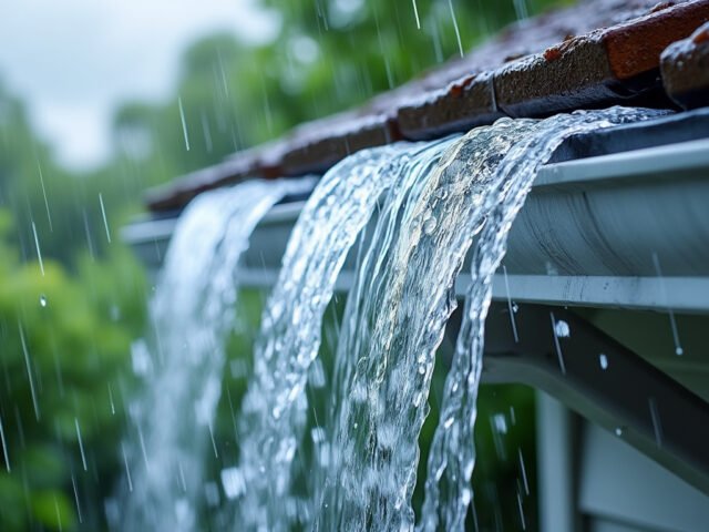 Pourquoi l’eau déborde d’une gouttière pourtant propre ?