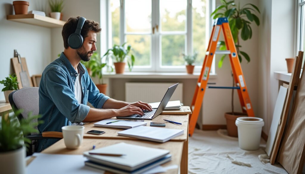 découvrez des astuces efficaces pour travailler chez soi pendant les travaux sans stress et rester productif malgré les nuisances.