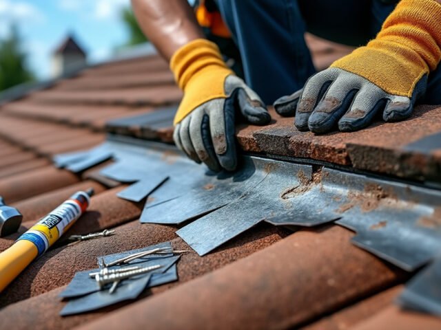 Comment réparer une bavette de cheminée abîmée ?